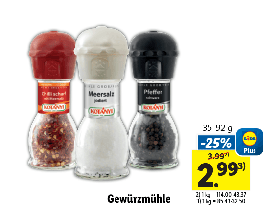  Kotanyi Gewürzmühle 