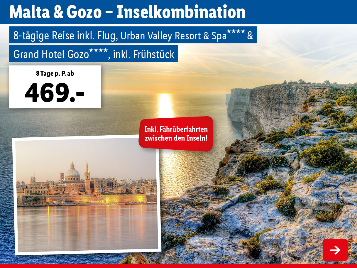 Malta & Gozo - Inselkombination