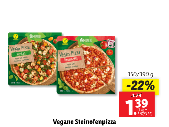 Vegane Steinofenpizza 