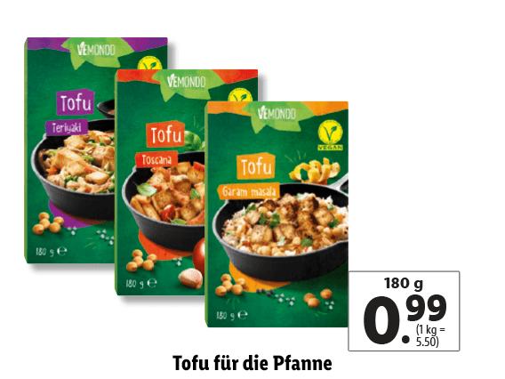 Tofu für die Pfanne 