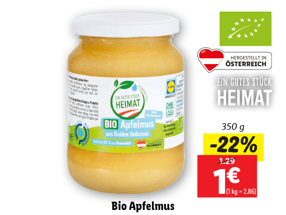 Bio Apfelmus 