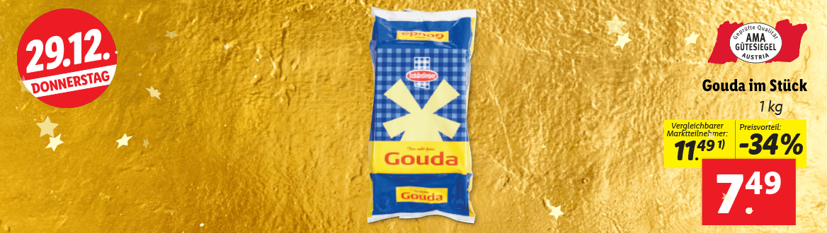  Schärdinger Gouda im Stück 