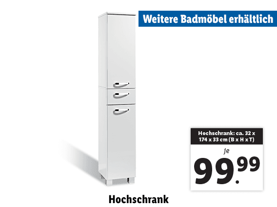  Badmöbel-Serie, Hochschrank 