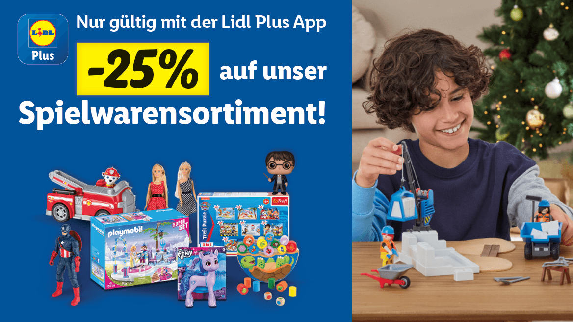 -25% auf Spielwaren