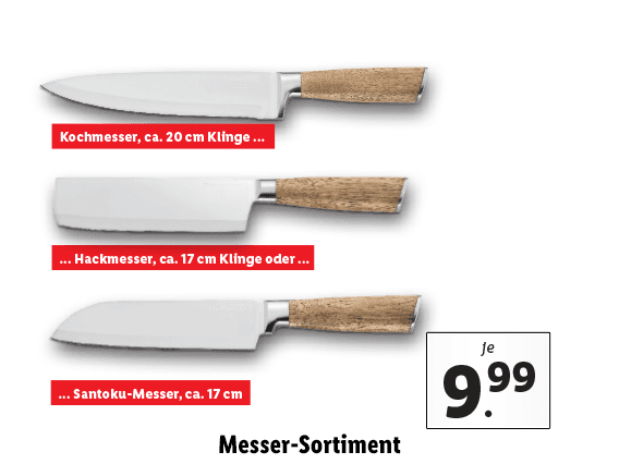 Messer-Sortiment 