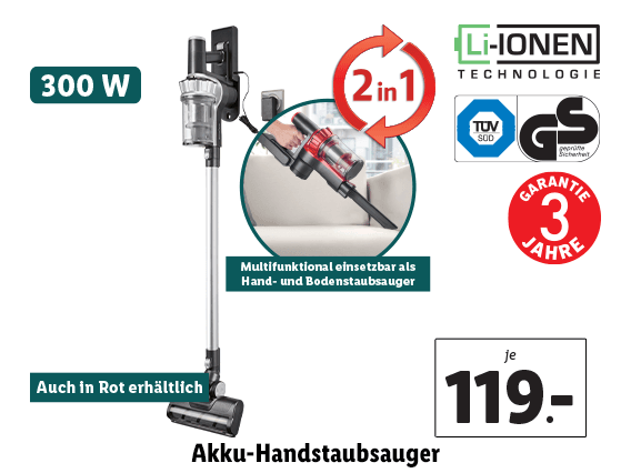 Akku-Handstaubsauger 