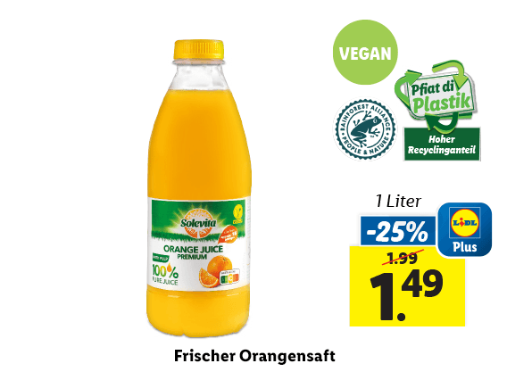 Frischer Orangensaft 
