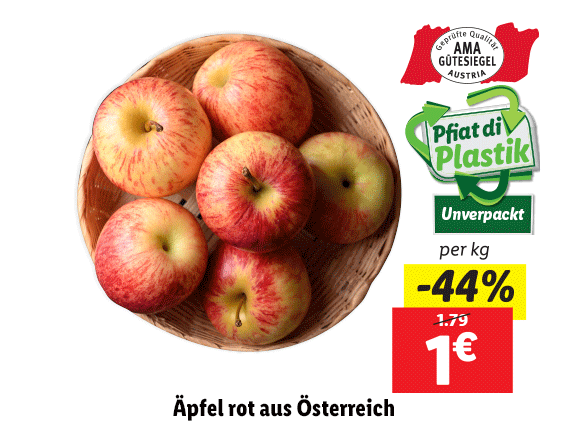 Äpfel rot aus Österreich 