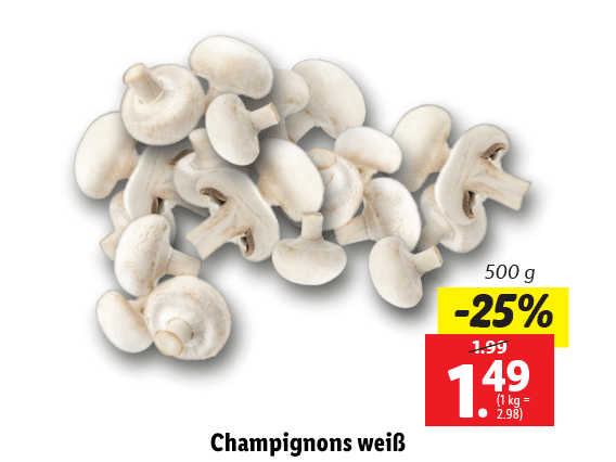 Champignons weiß 