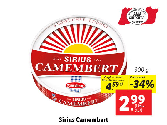 Schärdinger Sirius Camembert 