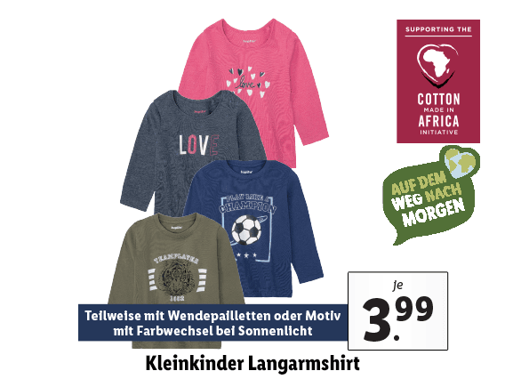 Kleinkinder Langarmshirt