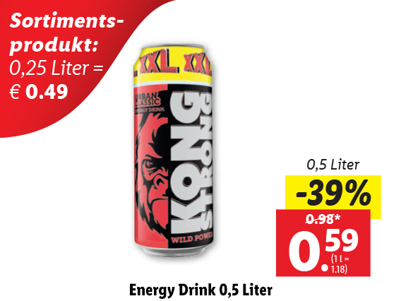 Energy Drink 0,5 Liter 