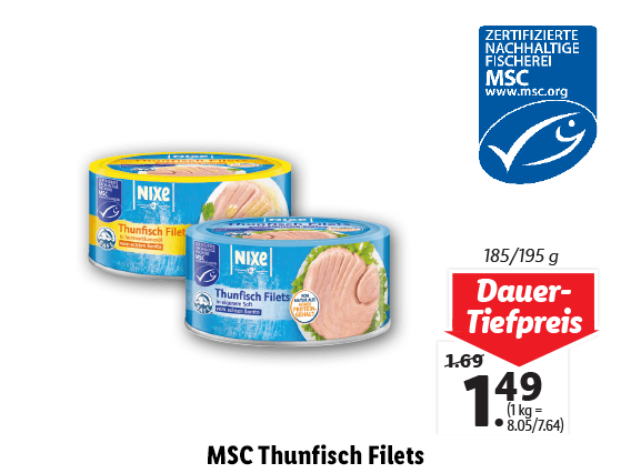 MSC Thunfisch Filets 