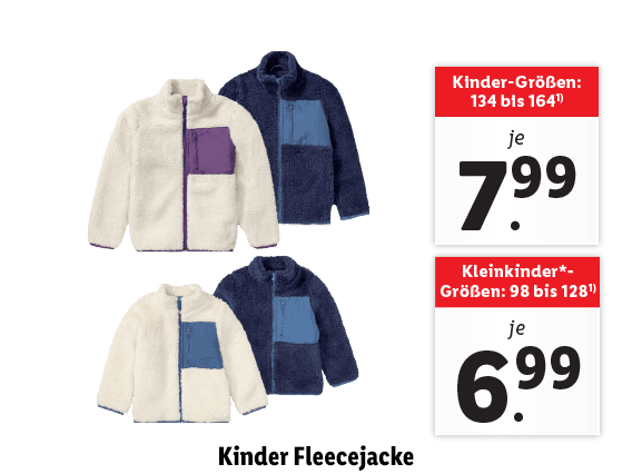 Kinder Fleecejacke