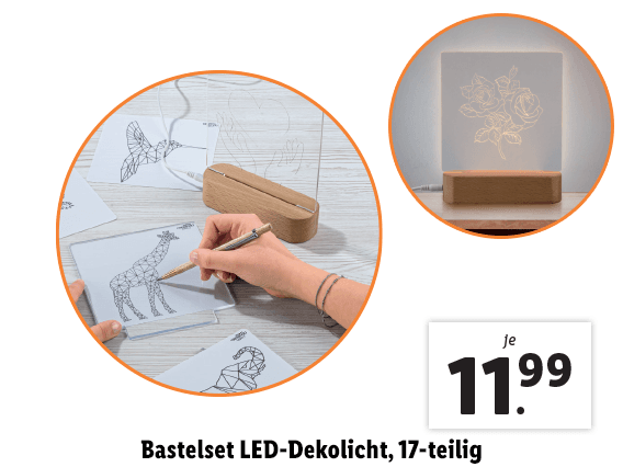 Bastelset LED-Dekolicht, 17-teilig 