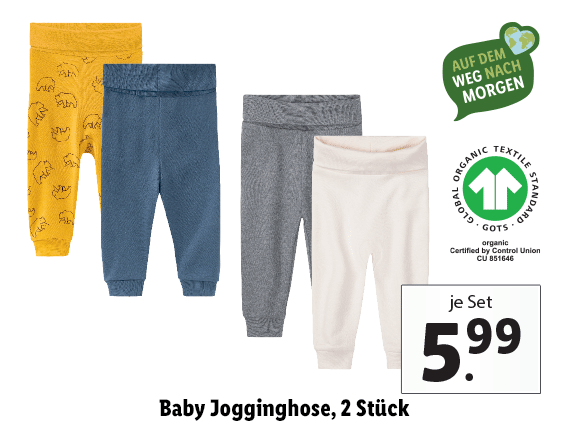 Baby Jogginghose, 2 Stück 