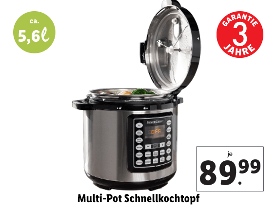 Multi-Pot Schnellkochtopf 