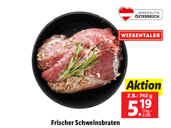 Frischer Schweinsbraten