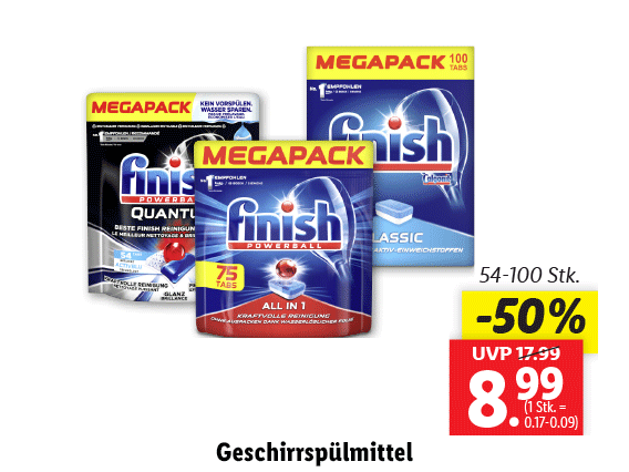 Finish Geschirrspülmittel 
