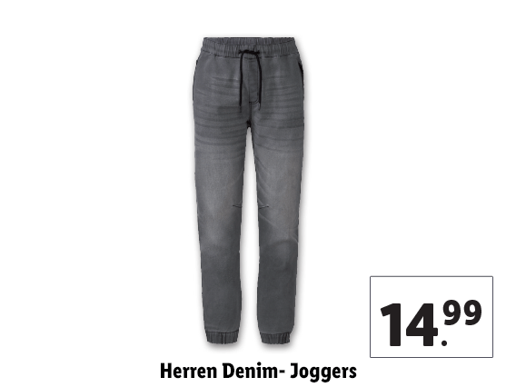 Herren Denim-Joggers 