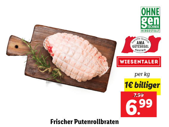 Frischer Putenrollbraten 