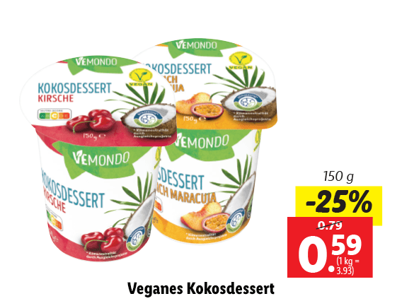 Veganes Kokosdessert 