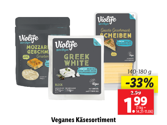 Violife Veganes Käsesortiment 