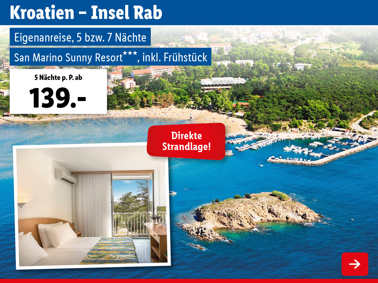 Kroatien – Insel Rab