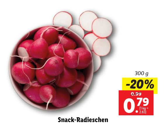 Snack-Radieschen