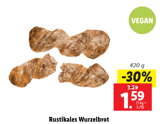 Rustikales Wurzelbrot