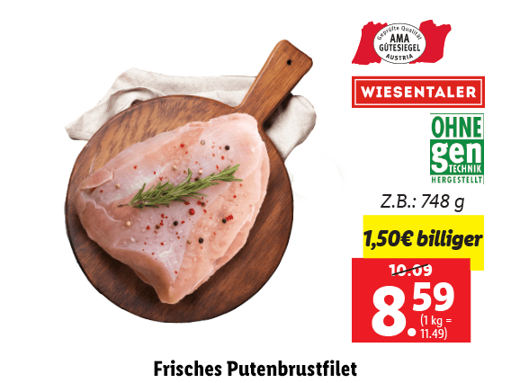 Frisches Putenbrustfilet 