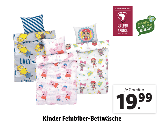 Kinder Feinbiber-Bettwäsche