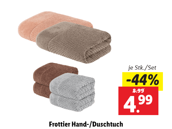 Frottier Hand-/​Duschtuch