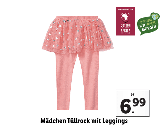  Mädchen Tüllrock mit Leggings