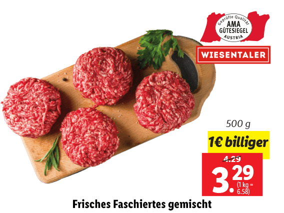 Frisches Faschiertes gemischt