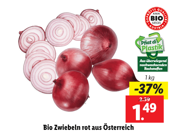 Zwiebeln rot aus Österreich