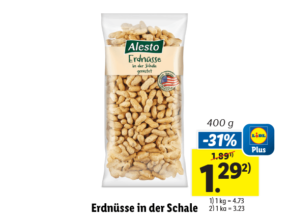  Erdnüsse in der Schale 