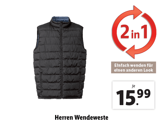  Herren Wendeweste