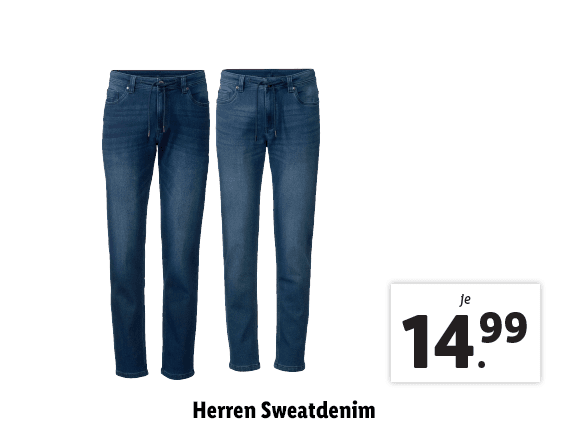  Herren Sweatdenim