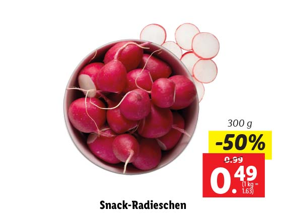 Snack-Radieschen