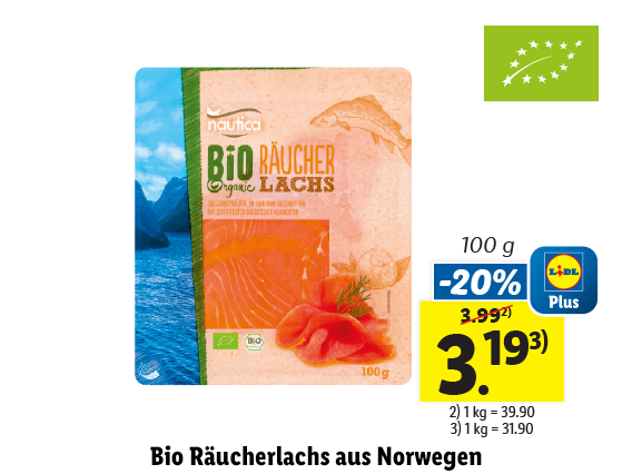  Bio Räucherlachs aus Norwegen