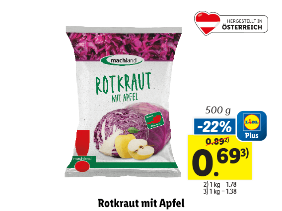  Machland Rotkraut mit Apfel