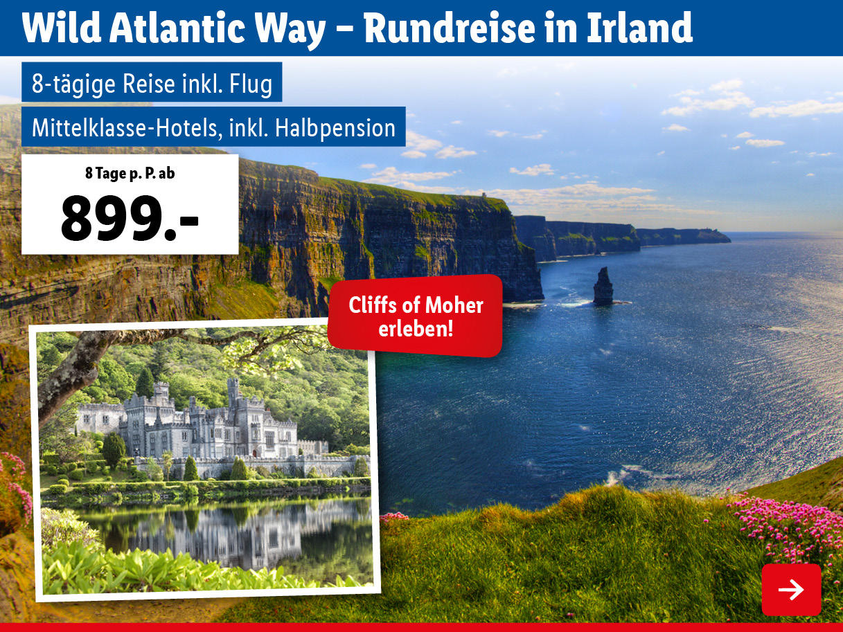 Wild Atlantic Way - Rundreise in Irland