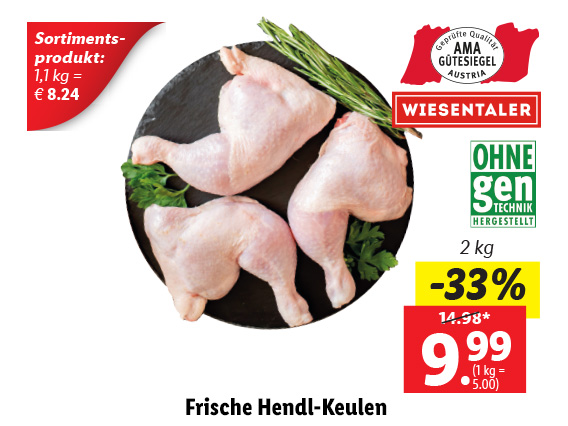 Frische Hendl-Keulen