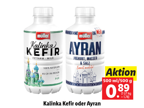 Müller Kalinka Kefir oder Ayran