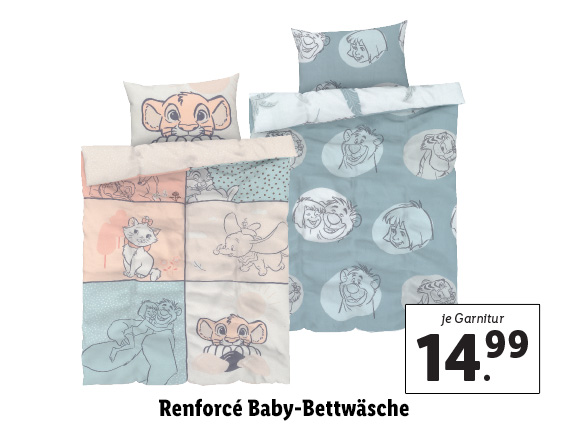 ©Disney Renforcé Baby-Bettwäsche