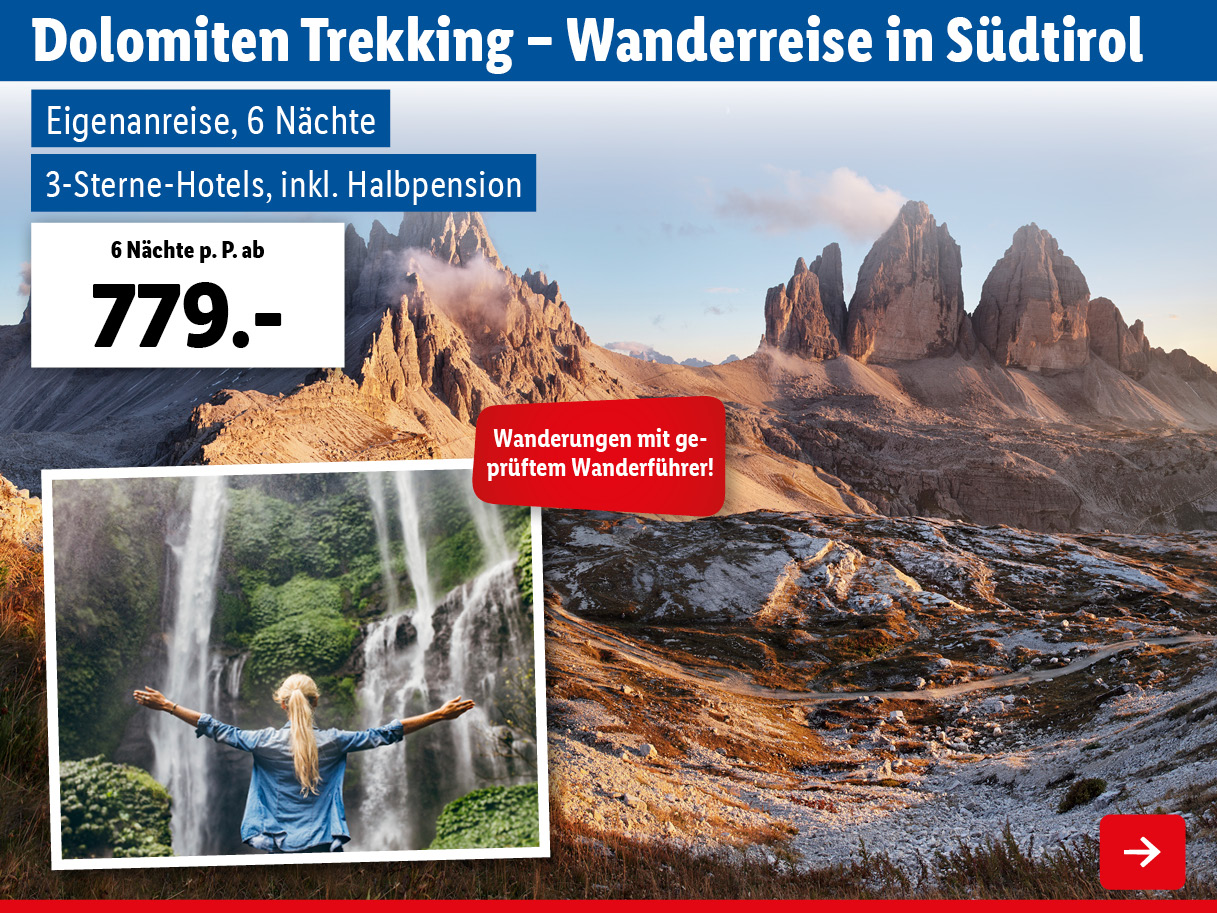 Dolomiten Trekking – Wanderreise in Südtirol