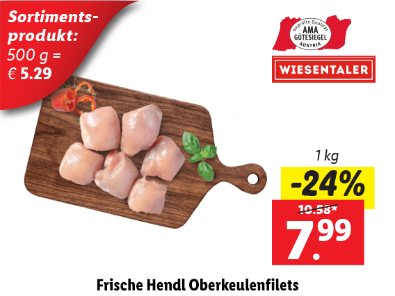  Frische Hendl Oberkeulenfilets