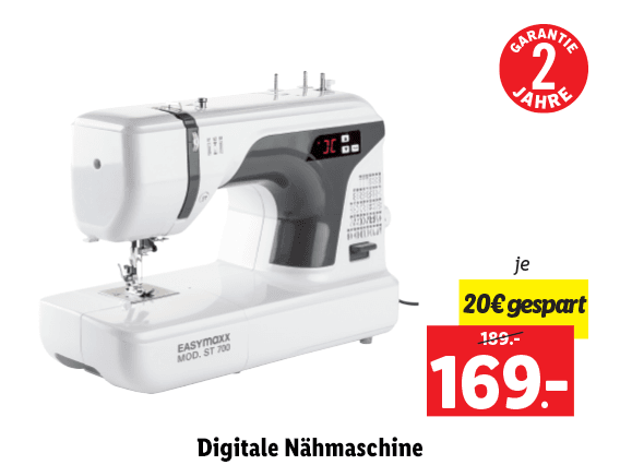  Easymaxx Digitale Nähmaschine