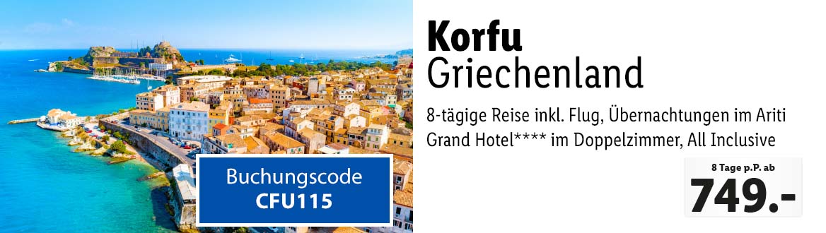 Korfu – Kanoni - Ariti Grand Hotel